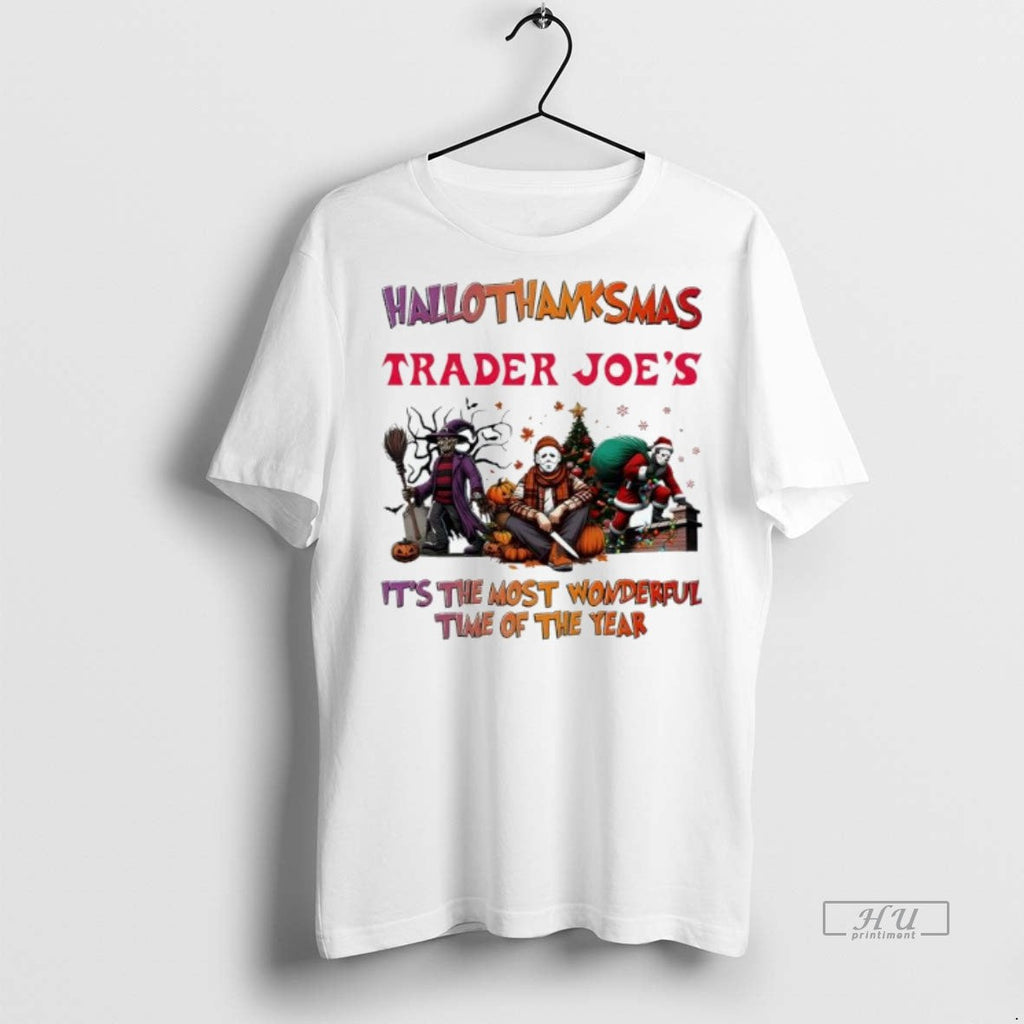 Officials Trending Hallothanksmas Characters Vs - Adult & Kids T-Shirts, Sweatshirts & Hoodies apparel design preview 1