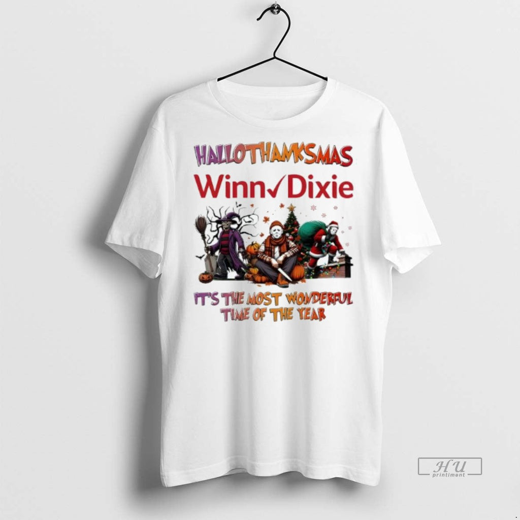 Officials Trending Hallothanksmas Characters Vs Winn - Adult & Kids T-Shirts, Sweatshirts & Hoodies apparel design preview 1