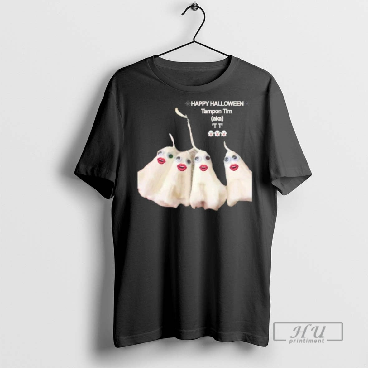 Officials Trending Happy Halloween Tampon Ghosts Tim - Adult & Kids T-Shirts, Sweatshirts & Hoodies apparel design preview 1