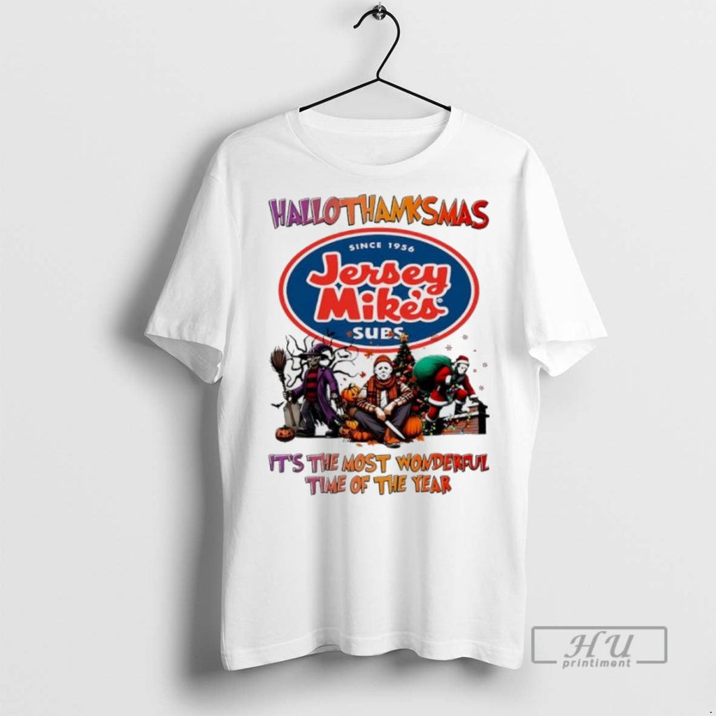Officials Trending Horror Movies X Jersey Mikes Subs - Adult & Kids T-Shirts, Sweatshirts & Hoodies apparel design preview 1