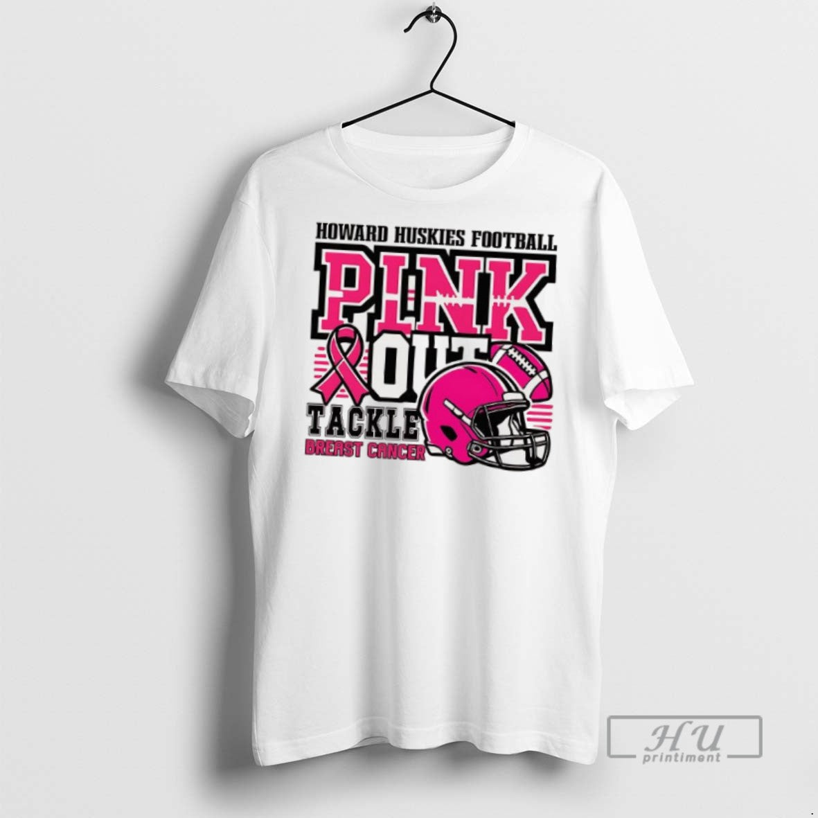 Officials Trending Howard Huskies Football Breast - Adult & Kids T-Shirts, Sweatshirts & Hoodies apparel design preview 1