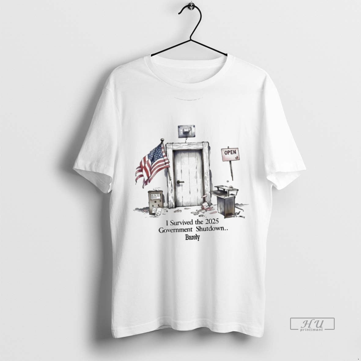 Officials Trending I Survived The 2025 Government - Adult & Kids T-Shirts, Sweatshirts & Hoodies apparel design preview 1
