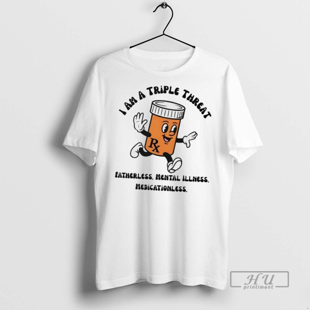 Officials Trending I Am A Triple Threat Fatherless - Adult & Kids T-Shirts, Sweatshirts & Hoodies apparel design preview 1