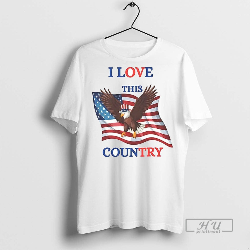 Officials Trending I Love This Country Usa Flag - Adult & Kids T-Shirts, Sweatshirts & Hoodies apparel design preview 1
