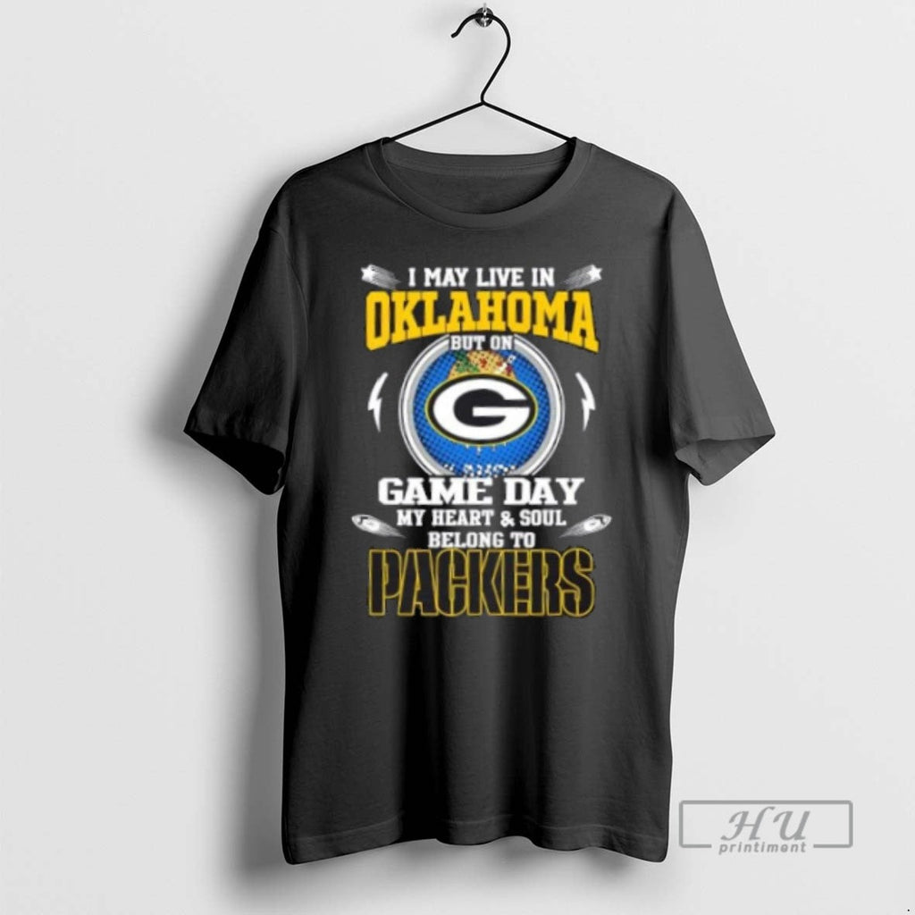 Officials Trending I May Live In Oklahoma But On Game - Adult & Kids T-Shirts, Sweatshirts & Hoodies apparel design preview 1