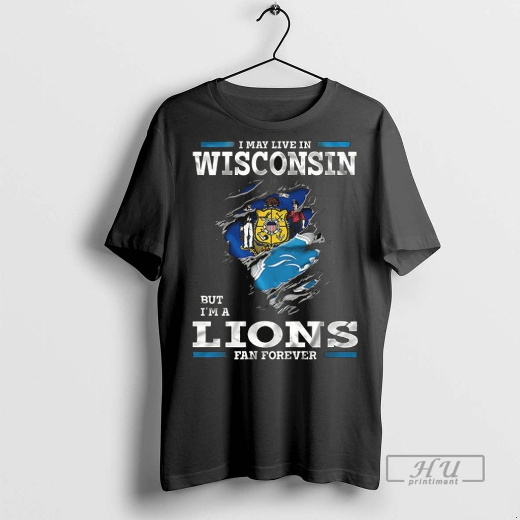 Officials Trending I May Live In Wisconsin But Im A - Adult & Kids T-Shirts, Sweatshirts & Hoodies apparel design preview 1