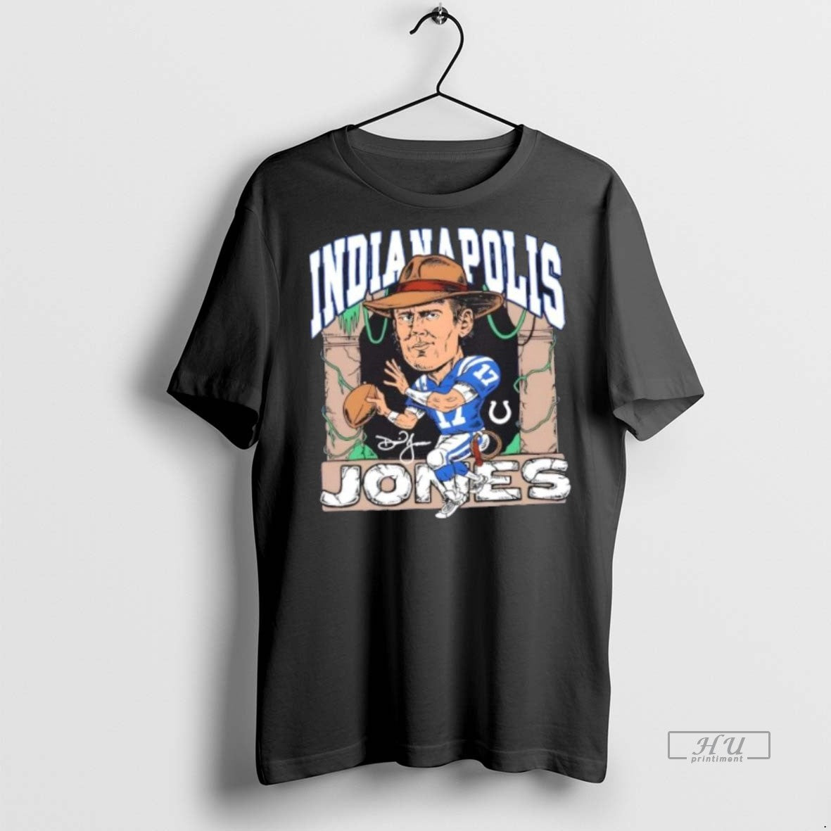 Officials Trending Indianapolis Colts Daniel Jones - Adult & Kids T-Shirts, Sweatshirts & Hoodies apparel design preview 1