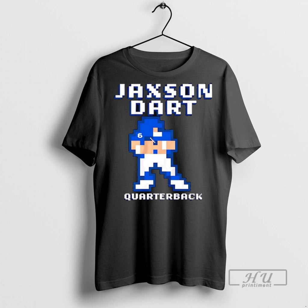 Officials Trending Jaxson Dart Pixel Baller - Adult & Kids T-Shirts, Sweatshirts & Hoodies apparel design preview 1