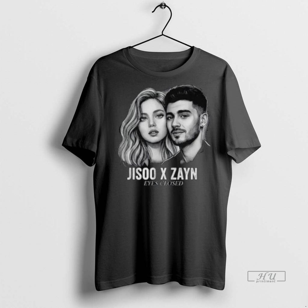 Officials Trending Jisoo X Zayn Eyes Closed Long - Adult & Kids T-Shirts, Sweatshirts & Hoodies apparel design preview 1