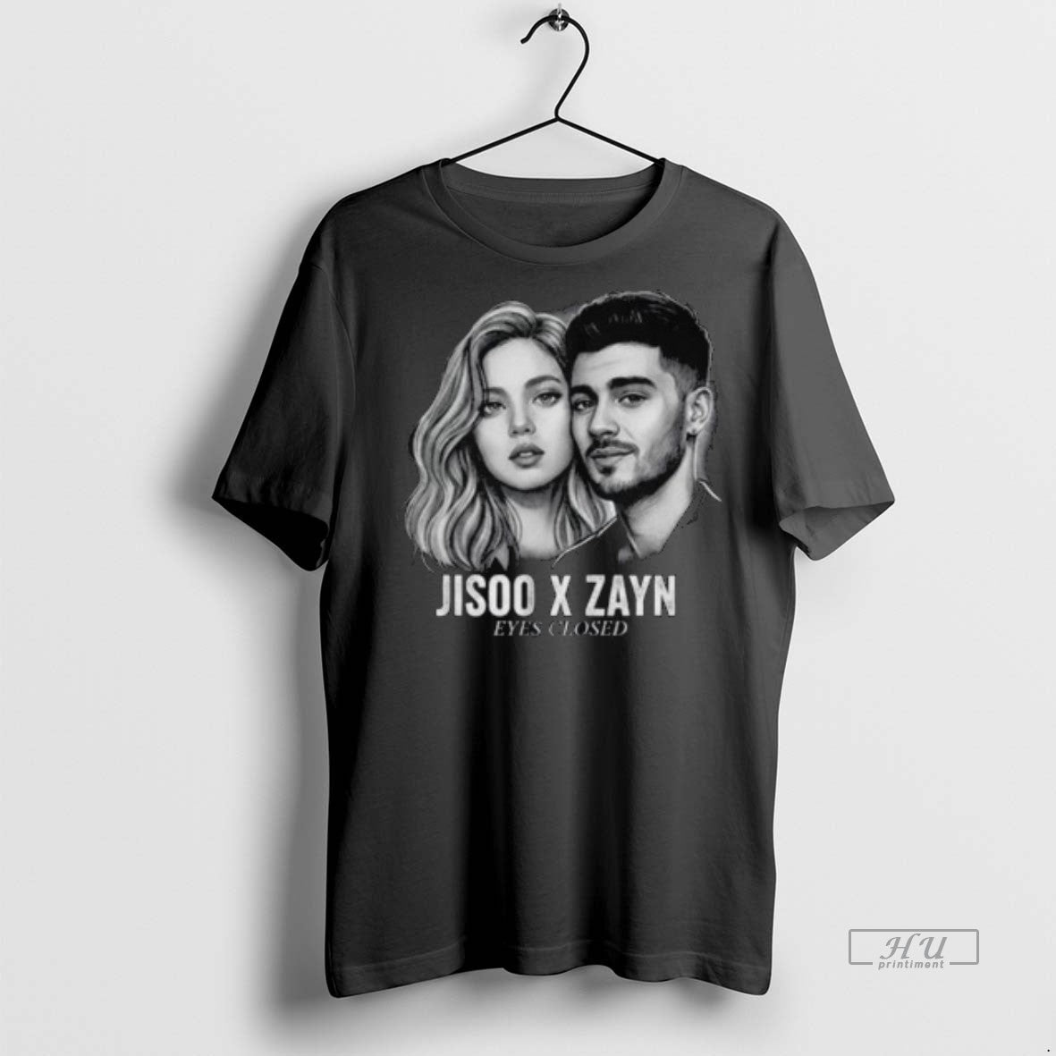 Officials Trending Jisoo X Zayn Eyes Closed Long - Adult & Kids T-Shirts, Sweatshirts & Hoodies apparel design preview 1