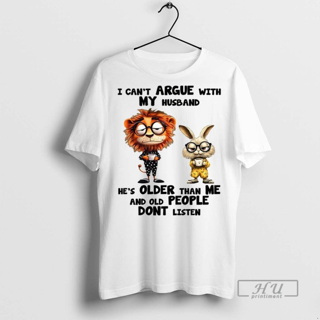 Officials Trending Lion And Rabbit I Cant Argue With - Adult & Kids T-Shirts, Sweatshirts & Hoodies apparel design preview 1