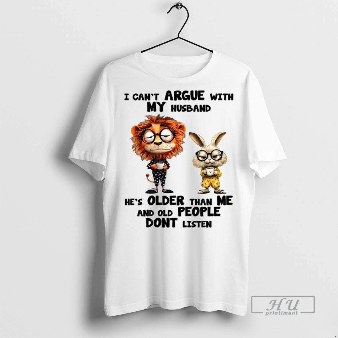 Officials Trending Lion And Rabbit I Cant Argue With - Adult & Kids T-Shirts, Sweatshirts & Hoodies apparel design preview 1