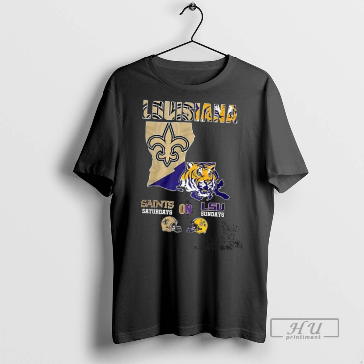 Officials Trending Louisiana Saints Saturdays On Lsu - Adult & Kids T-Shirts, Sweatshirts & Hoodies apparel design preview 1