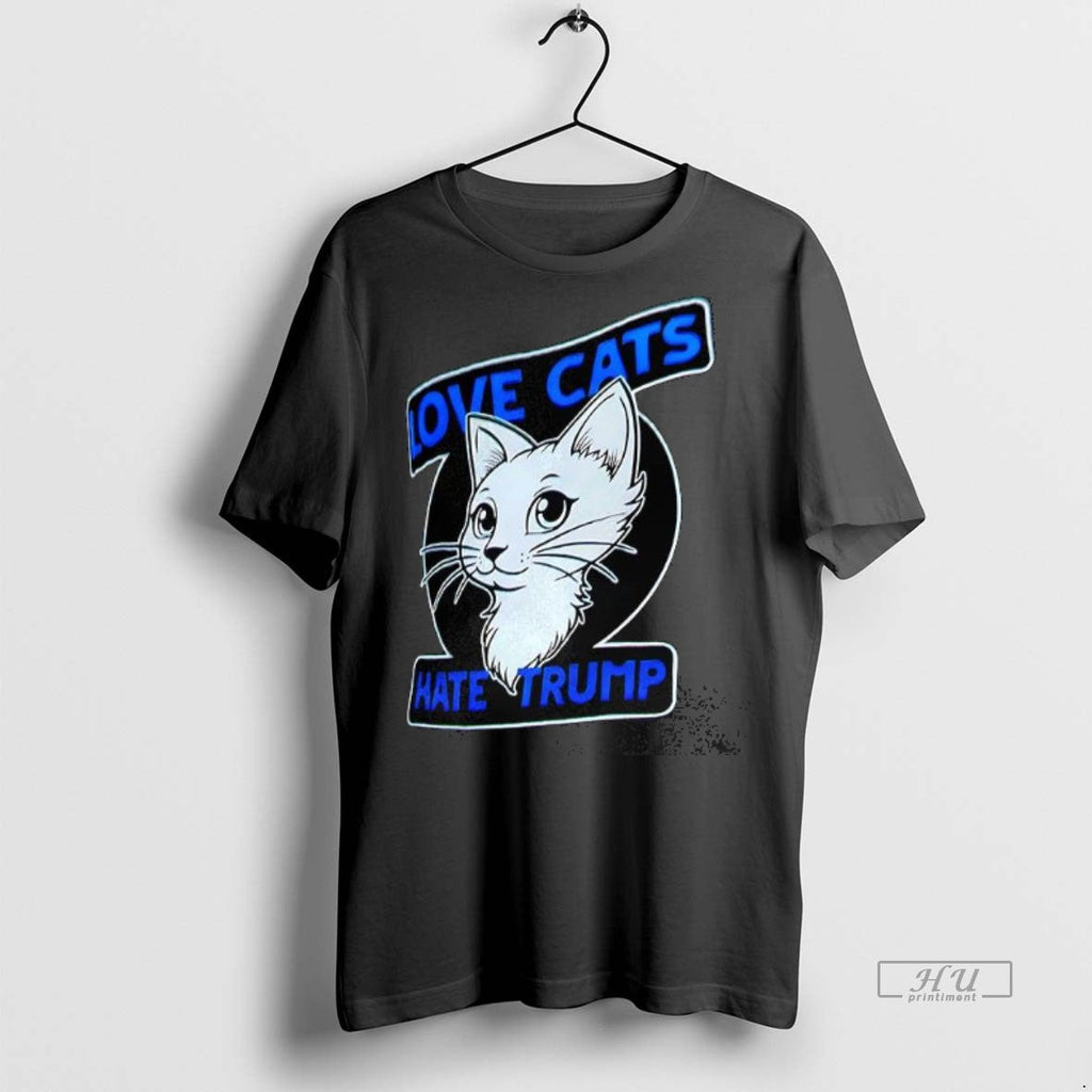 Officials Trending Love Cats Hate Trump Sweater - Adult & Kids T-Shirts, Sweatshirts & Hoodies apparel design preview 1
