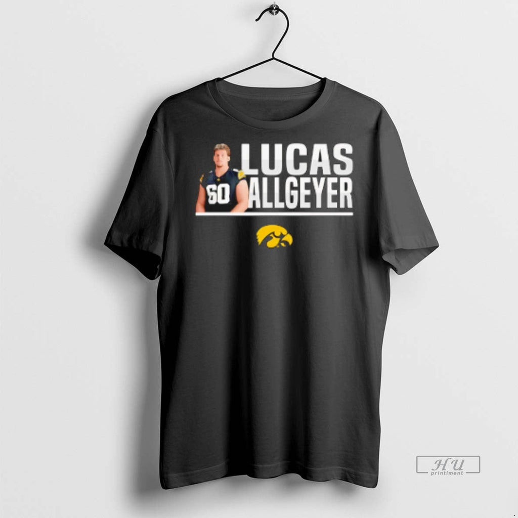 Officials Trending Lucas Allgeyer Iowa Hawkeyes - Adult & Kids T-Shirts, Sweatshirts & Hoodies apparel design preview 1