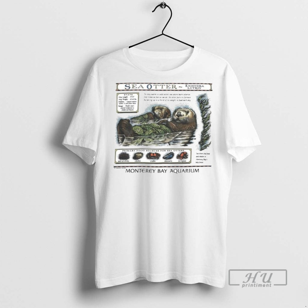 Officials Trending Monterey Bay Aquarium Otter - Adult & Kids T-Shirts, Sweatshirts & Hoodies apparel design preview 1