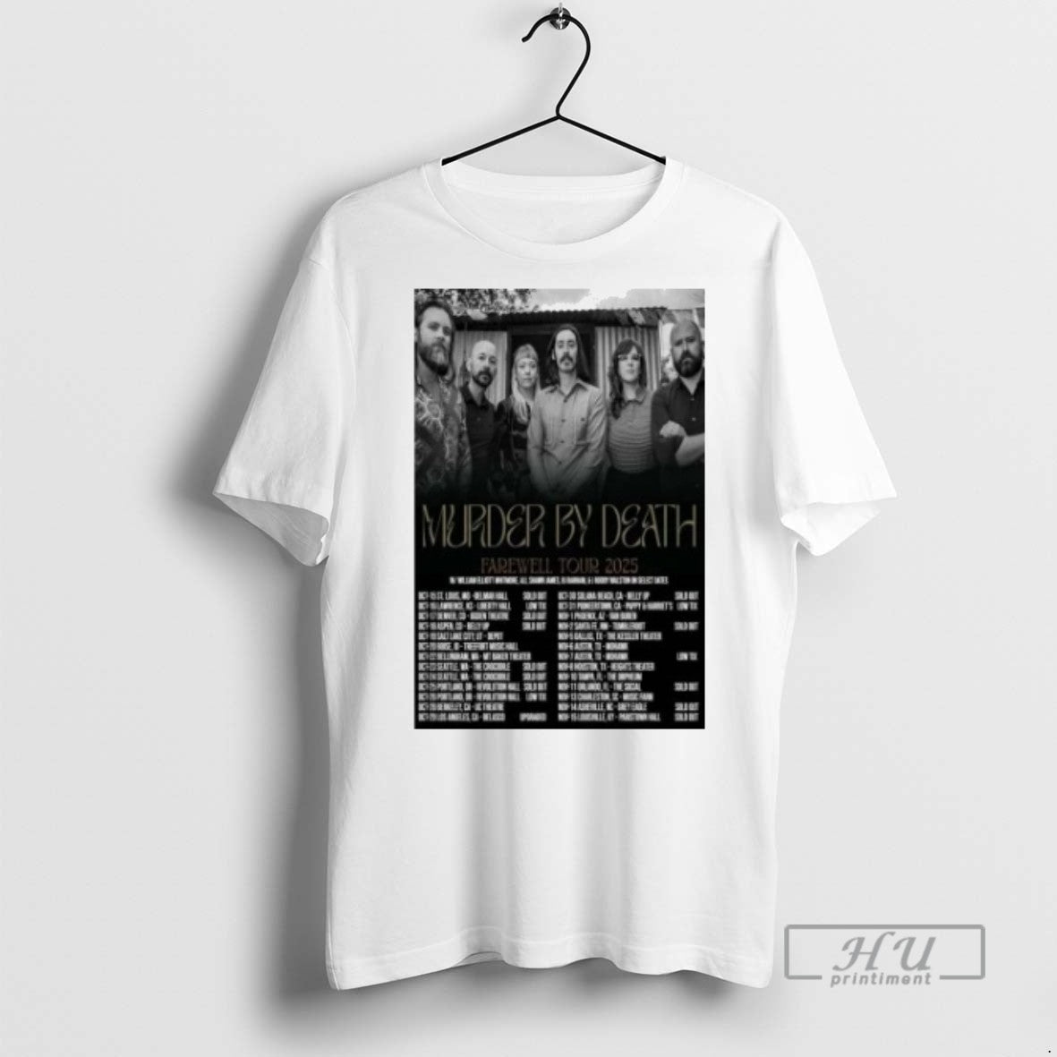 Officials Trending Murder By Death Tour 2025 - Adult & Kids T-Shirts, Sweatshirts & Hoodies apparel design preview 1