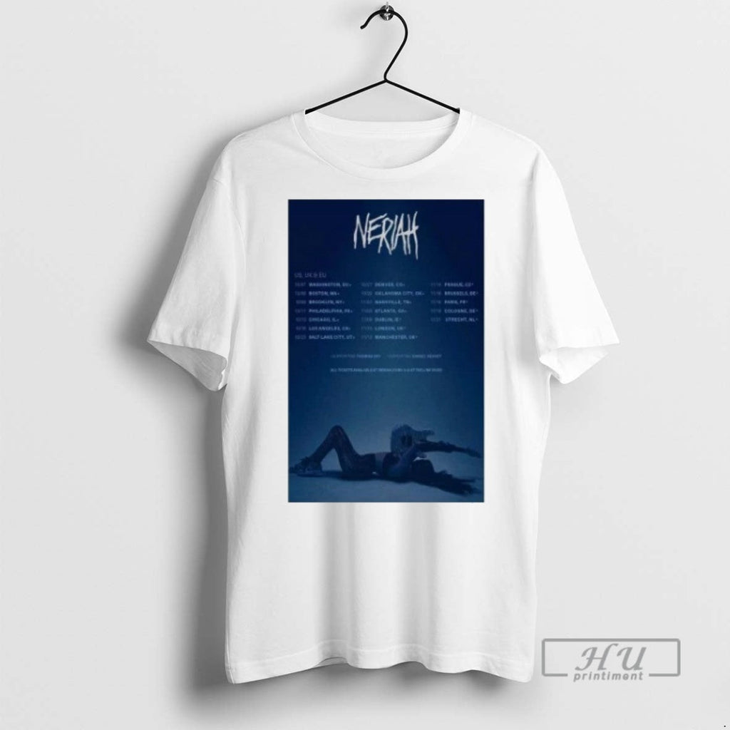 Officials Trending Neriah Europe Tour 2025 - Adult & Kids T-Shirts, Sweatshirts & Hoodies apparel design preview 1