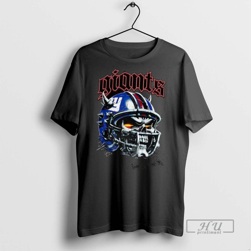 Officials Trending New York Giants Football Skull - Adult & Kids T-Shirts, Sweatshirts & Hoodies apparel design preview 1