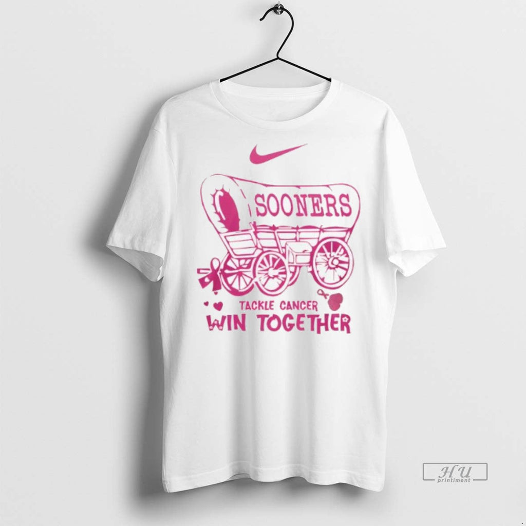 Officials Trending Oklahoma Sooners Tackle Cancer Win - Adult & Kids T-Shirts, Sweatshirts & Hoodies apparel design preview 1