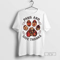 Officials Trending Paws And Give Thanks Thanksgiving - Adult & Kids T-Shirts, Sweatshirts & Hoodies apparel design preview 1