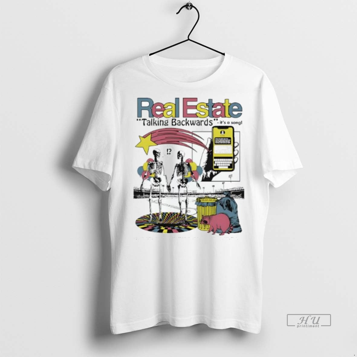 Officials Trending Real Estate Band Talking Backwards - Adult & Kids T-Shirts, Sweatshirts & Hoodies apparel design preview 1