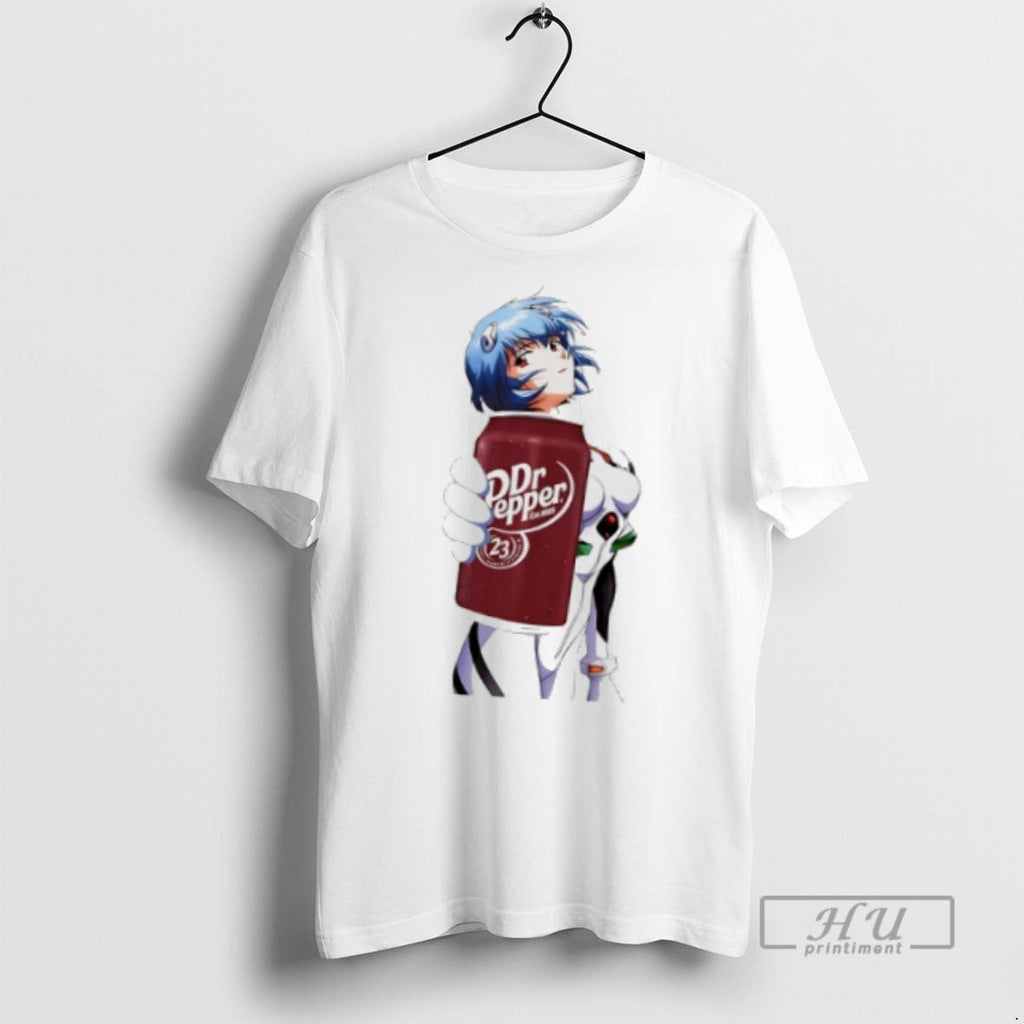 Officials Trending Rei Ayanami X Dr Pepper - Adult & Kids T-Shirts, Sweatshirts & Hoodies apparel design preview 1