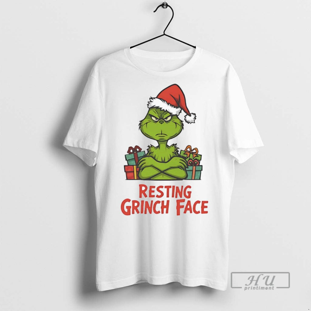 Officials Trending Resting Grinch Face - Adult & Kids T-Shirts, Sweatshirts & Hoodies apparel design preview 1