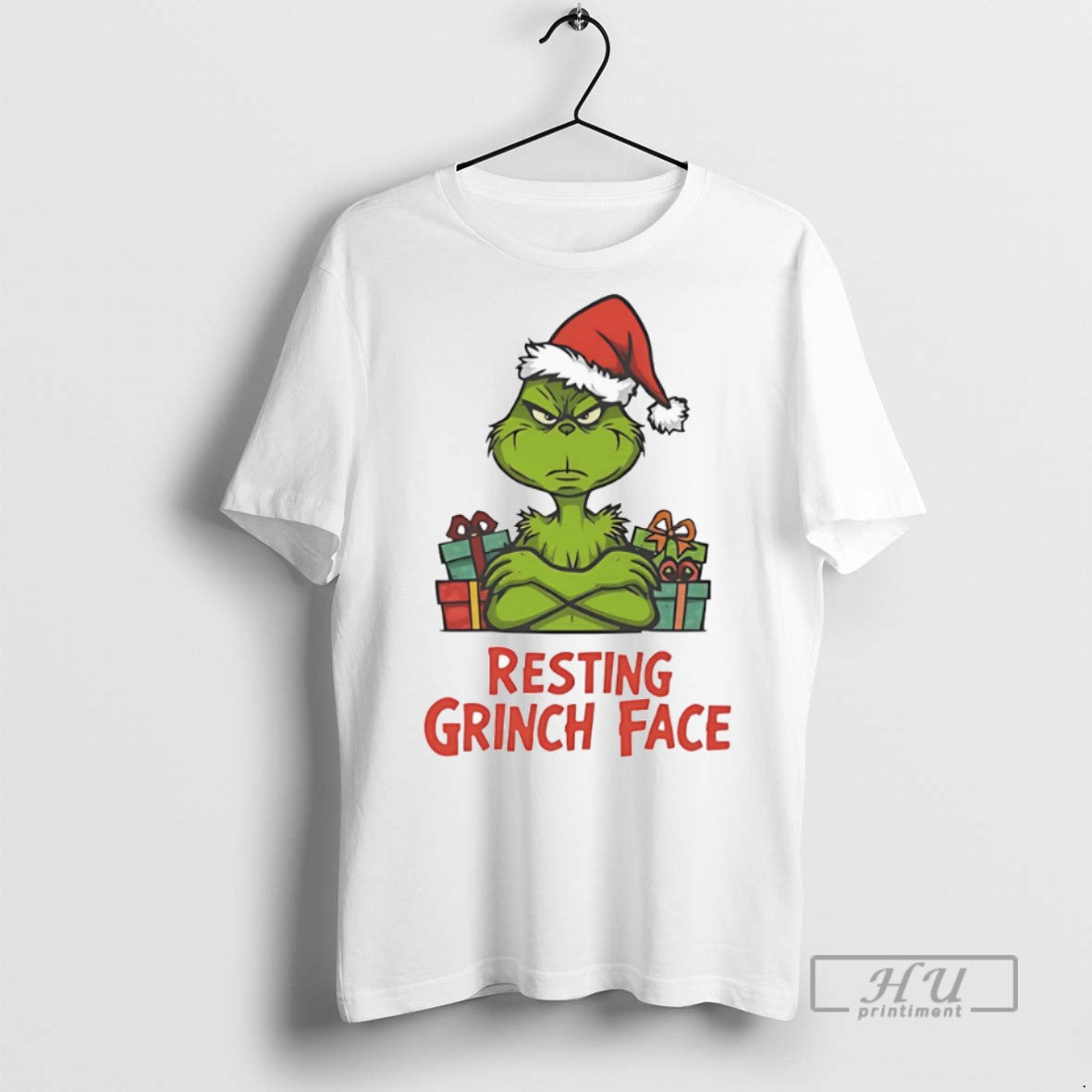 Officials Trending Resting Grinch Face - Adult & Kids T-Shirts, Sweatshirts & Hoodies apparel design preview 1