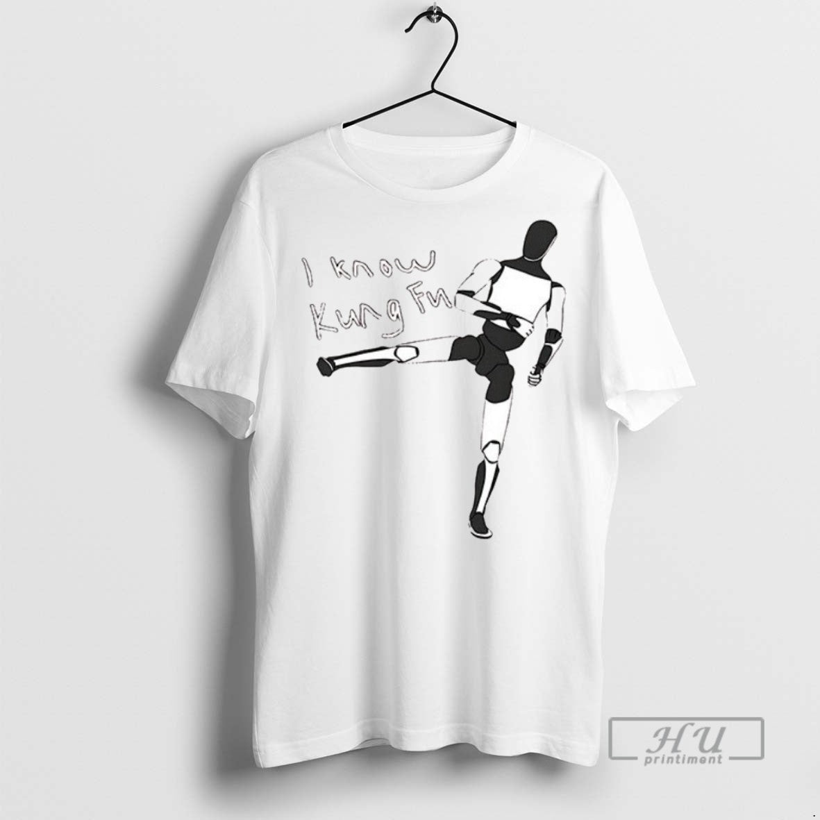 Officials Trending Robot I Know Kung Fu Ceramic And - Adult & Kids T-Shirts, Sweatshirts & Hoodies apparel design preview 1