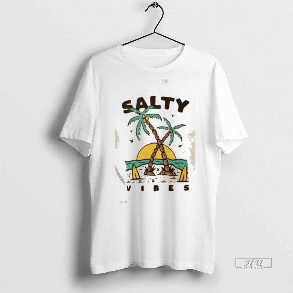 Officials Trending Salty Vibes Retro Beach Surf - Adult & Kids T-Shirts, Sweatshirts & Hoodies apparel design preview 1