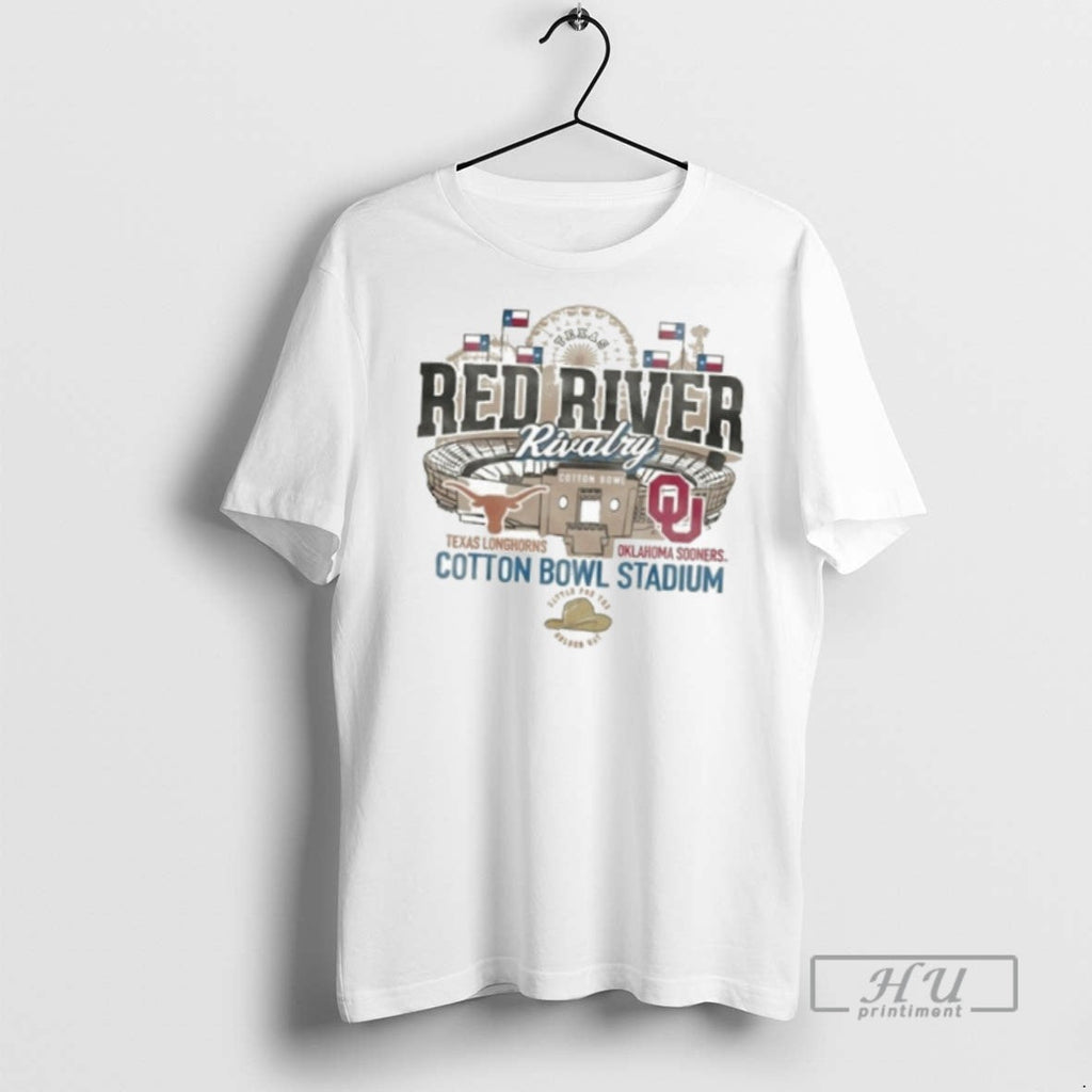 Officials Trending Texas Longhorns Red River Rivalry - Adult & Kids T-Shirts, Sweatshirts & Hoodies apparel design preview 1