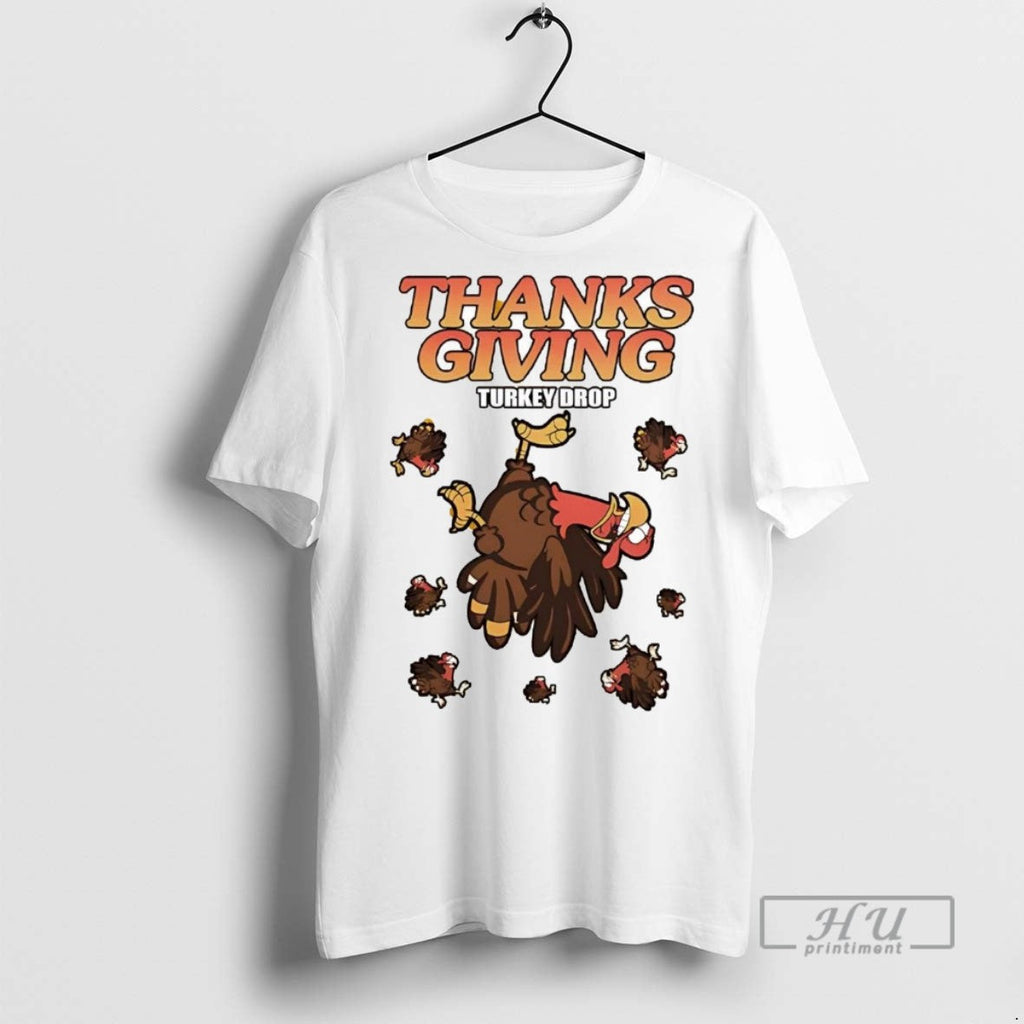 Officials Trending Thanksgiving Turkey Drop Graphic - Adult & Kids T-Shirts, Sweatshirts & Hoodies apparel design preview 1