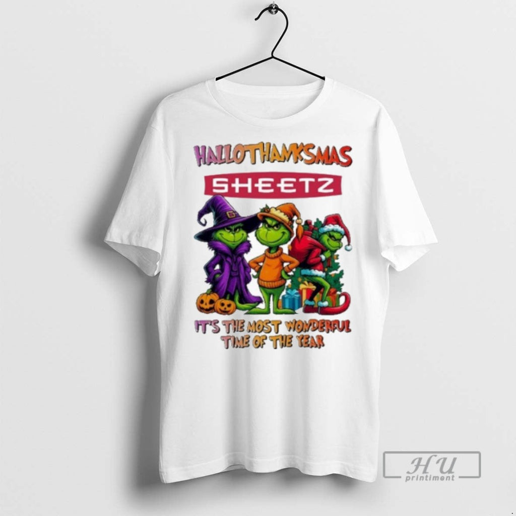 Officials Trending The Grinch Sheetz Logo - Adult & Kids T-Shirts, Sweatshirts & Hoodies apparel design preview 1