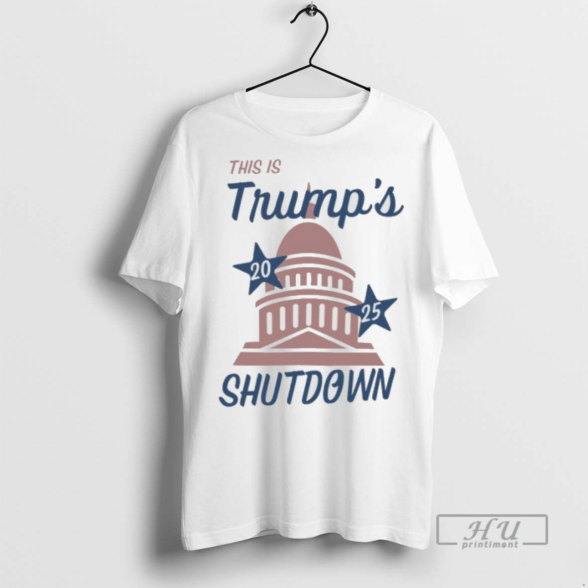 Officials Trending This Is Trumps 2025 Shutdown White - Adult & Kids T-Shirts, Sweatshirts & Hoodies apparel design preview 1