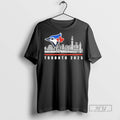 Officials Trending Toronto Blue Jays Skyline Player - Adult & Kids T-Shirts, Sweatshirts & Hoodies apparel design preview 1