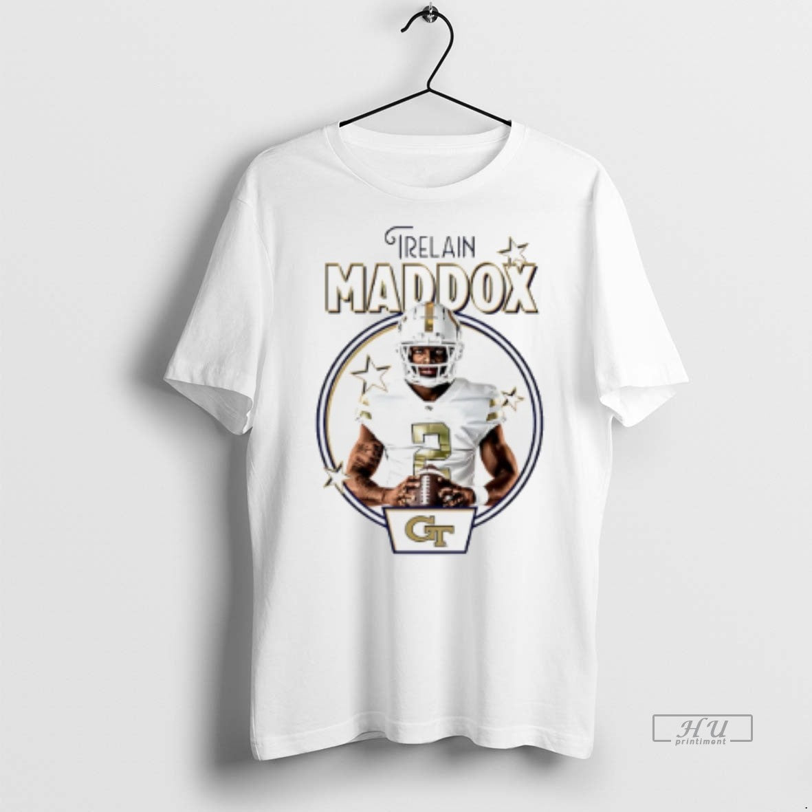 Officials Trending Trelain Maddox Georgia Tech Yellow - Adult & Kids T-Shirts, Sweatshirts & Hoodies apparel design preview 1