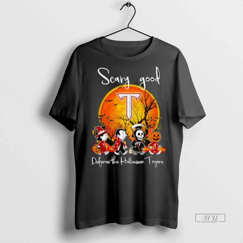 Officials Trending Troy Trojans Football Tide Scary - Adult & Kids T-Shirts, Sweatshirts & Hoodies apparel design preview 1