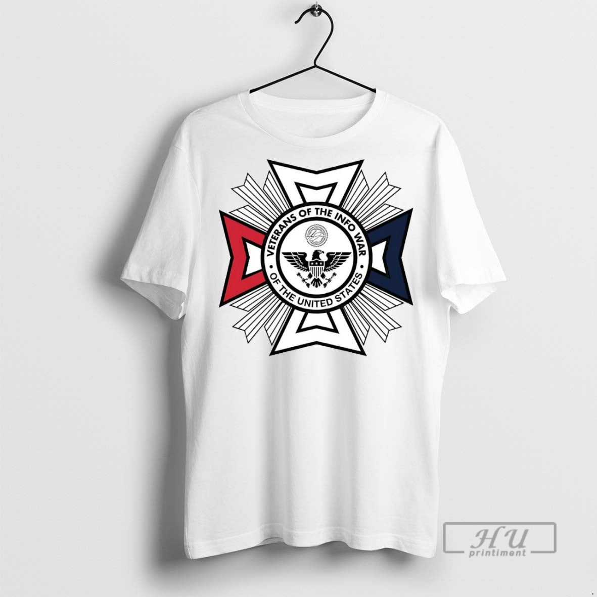 Officials Trending Us Veteran Of The Infowar Graphic - Adult & Kids T-Shirts, Sweatshirts & Hoodies apparel design preview 1