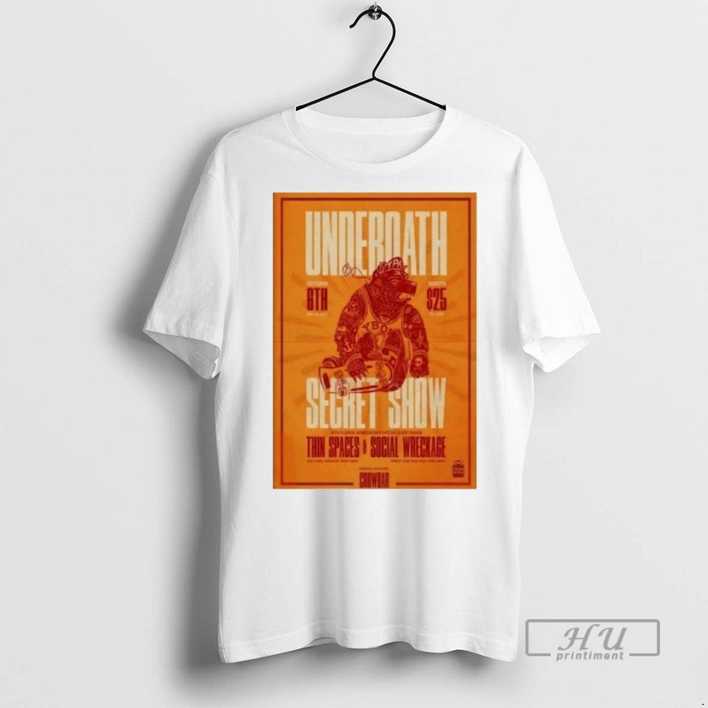 Officials Trending Underoath Oct 6 2025 Secret Show - Adult & Kids T-Shirts, Sweatshirts & Hoodies apparel design preview 1