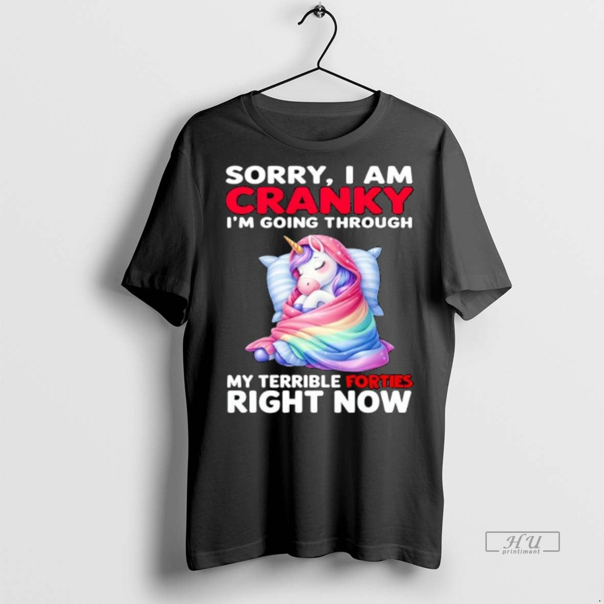Officials Trending Unicorn Sorry I Am Cranky Im Going - Adult & Kids T-Shirts, Sweatshirts & Hoodies apparel design preview 1