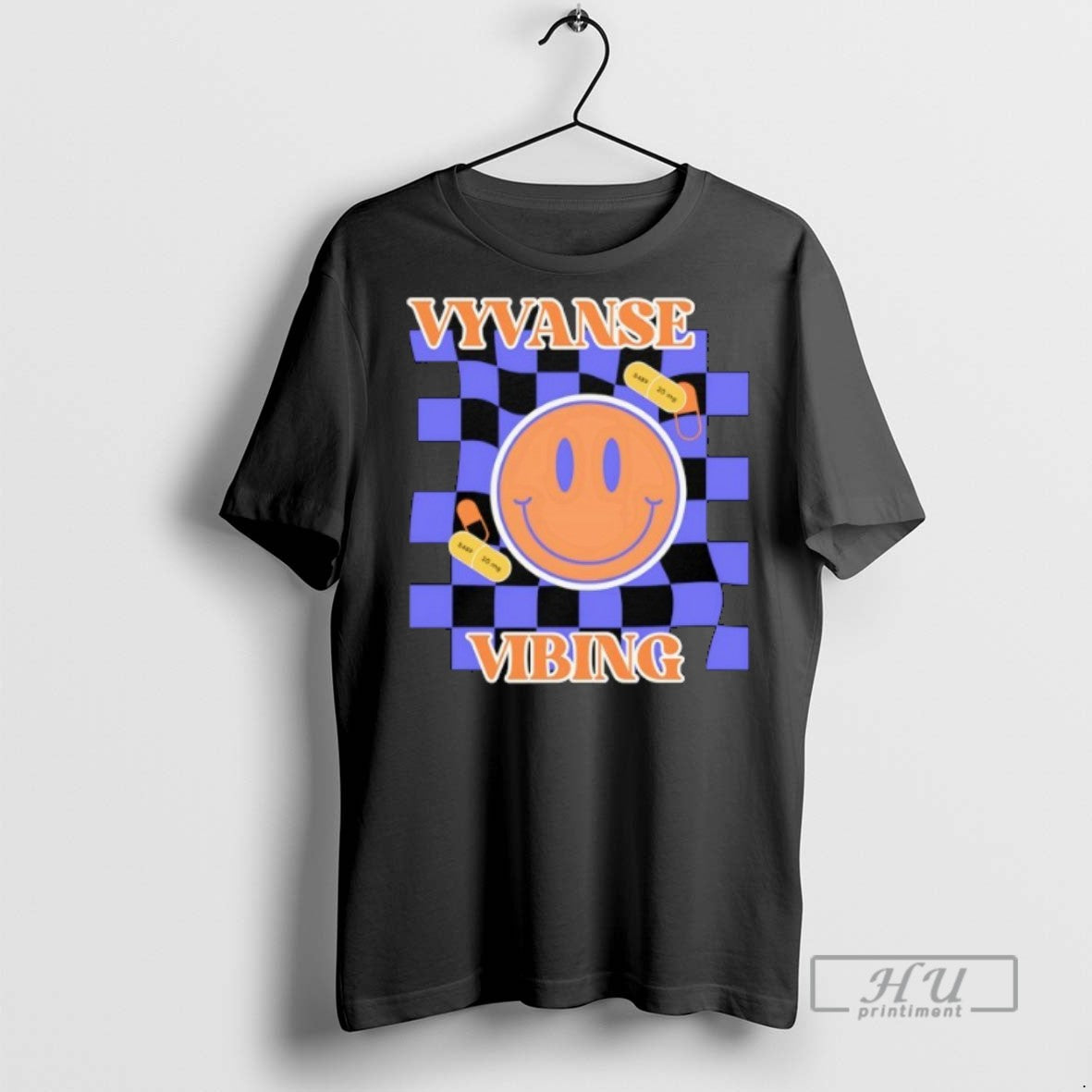 Officials Trending Vyvanse Vibing Smile Emoji - Adult & Kids T-Shirts, Sweatshirts & Hoodies apparel design preview 1