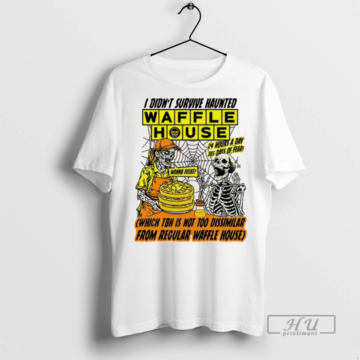 Officials Trending Waffle House I Didnt Survive - Adult & Kids T-Shirts, Sweatshirts & Hoodies apparel design preview 1