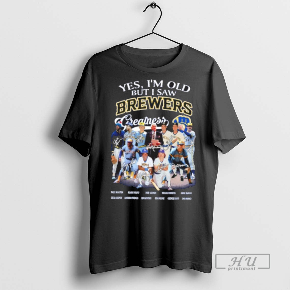 Officials Trending Yes Im Old But I Saw Brewers - Adult & Kids T-Shirts, Sweatshirts & Hoodies apparel design preview 1