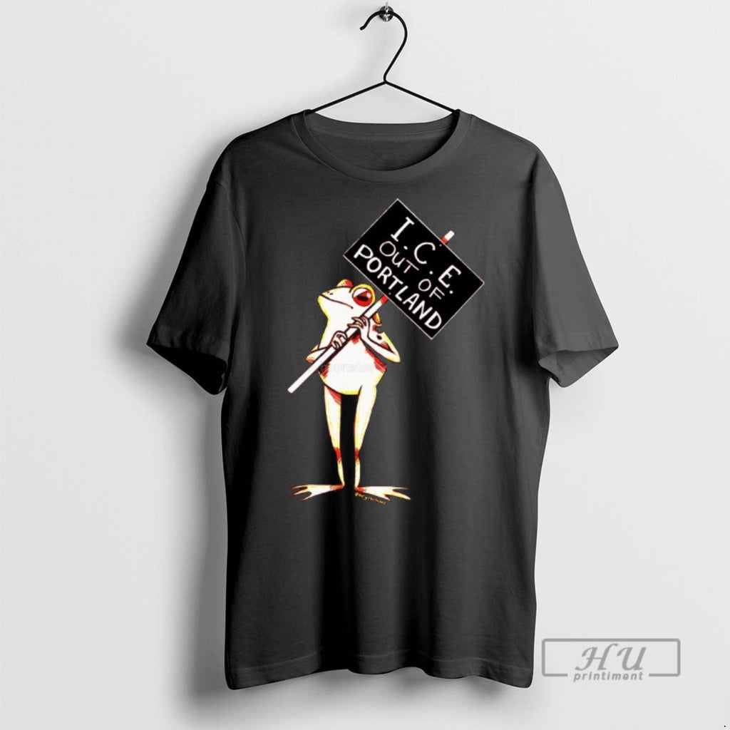 Officials Trending Ice Out Of Portland Frog - Adult & Kids T-Shirts, Sweatshirts & Hoodies apparel design preview 1