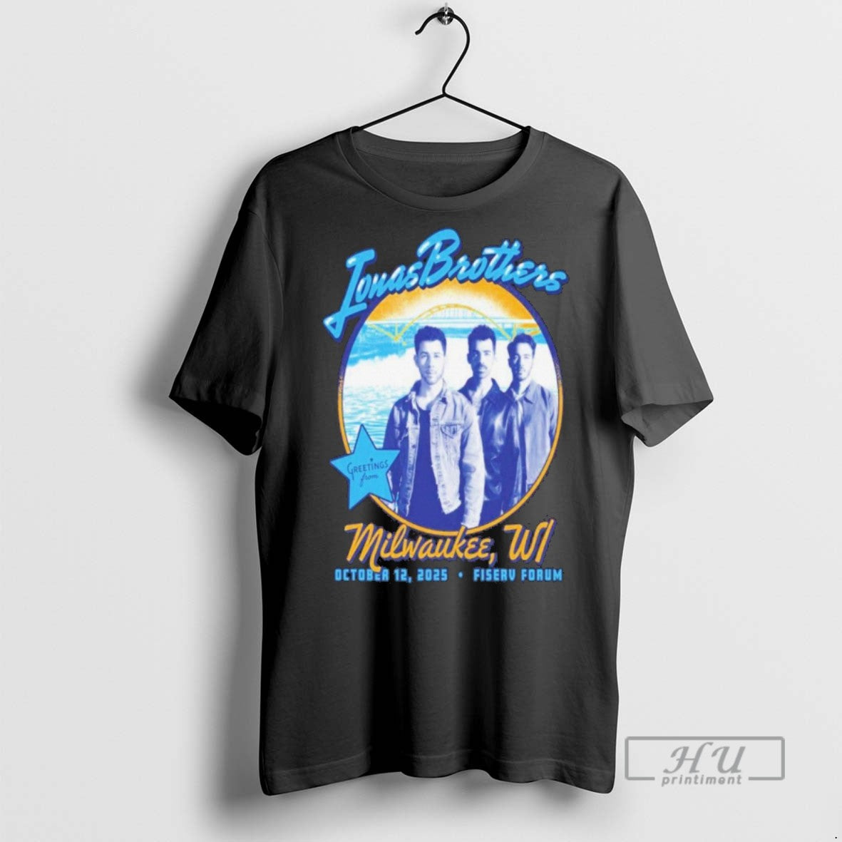 Officials Trending Jonas Brothers Oct 12 2025 Fiserv - Adult & Kids T-Shirts, Sweatshirts & Hoodies apparel design preview 1