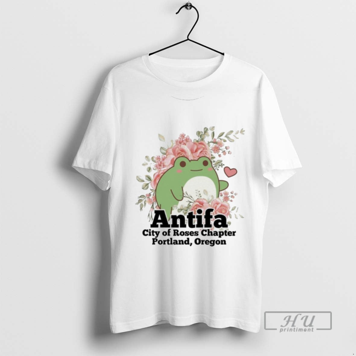 Officials Trending Portland Frog Antifa City Of Roses - Adult & Kids T-Shirts, Sweatshirts & Hoodies apparel design preview 1