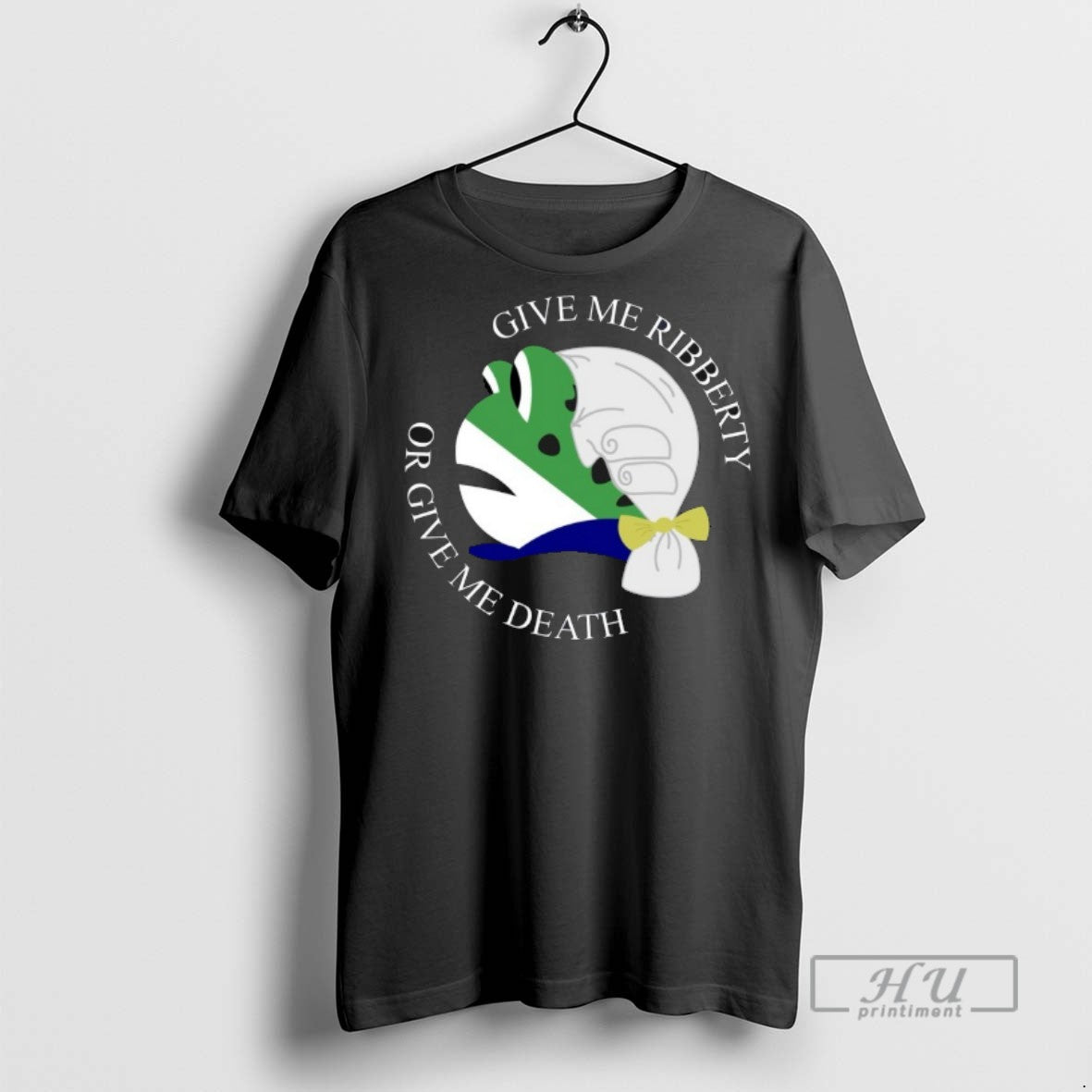 Officials Trending Portland Frog Give Me Ribberty Or - Adult & Kids T-Shirts, Sweatshirts & Hoodies apparel design preview 1