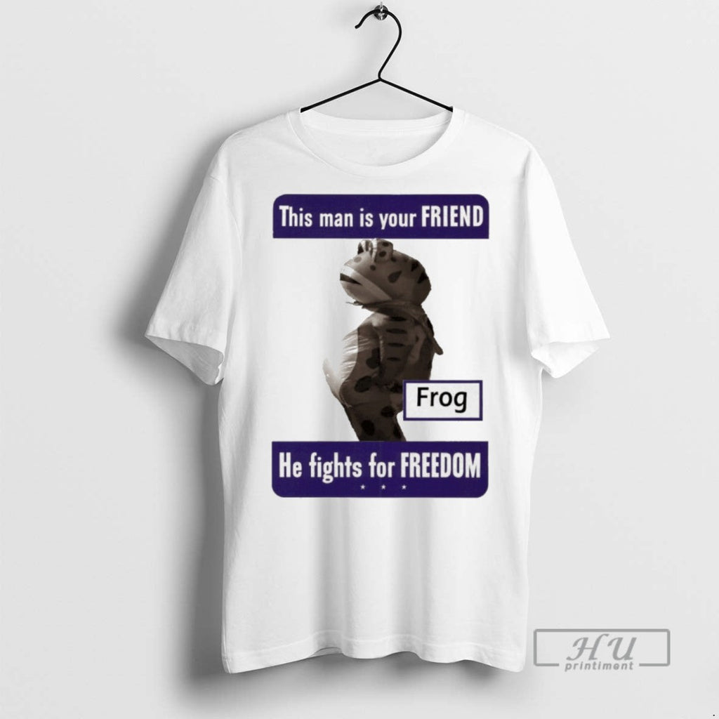 Officials Trending This Man Is Your Friend Frog He - Adult & Kids T-Shirts, Sweatshirts & Hoodies apparel design preview 1