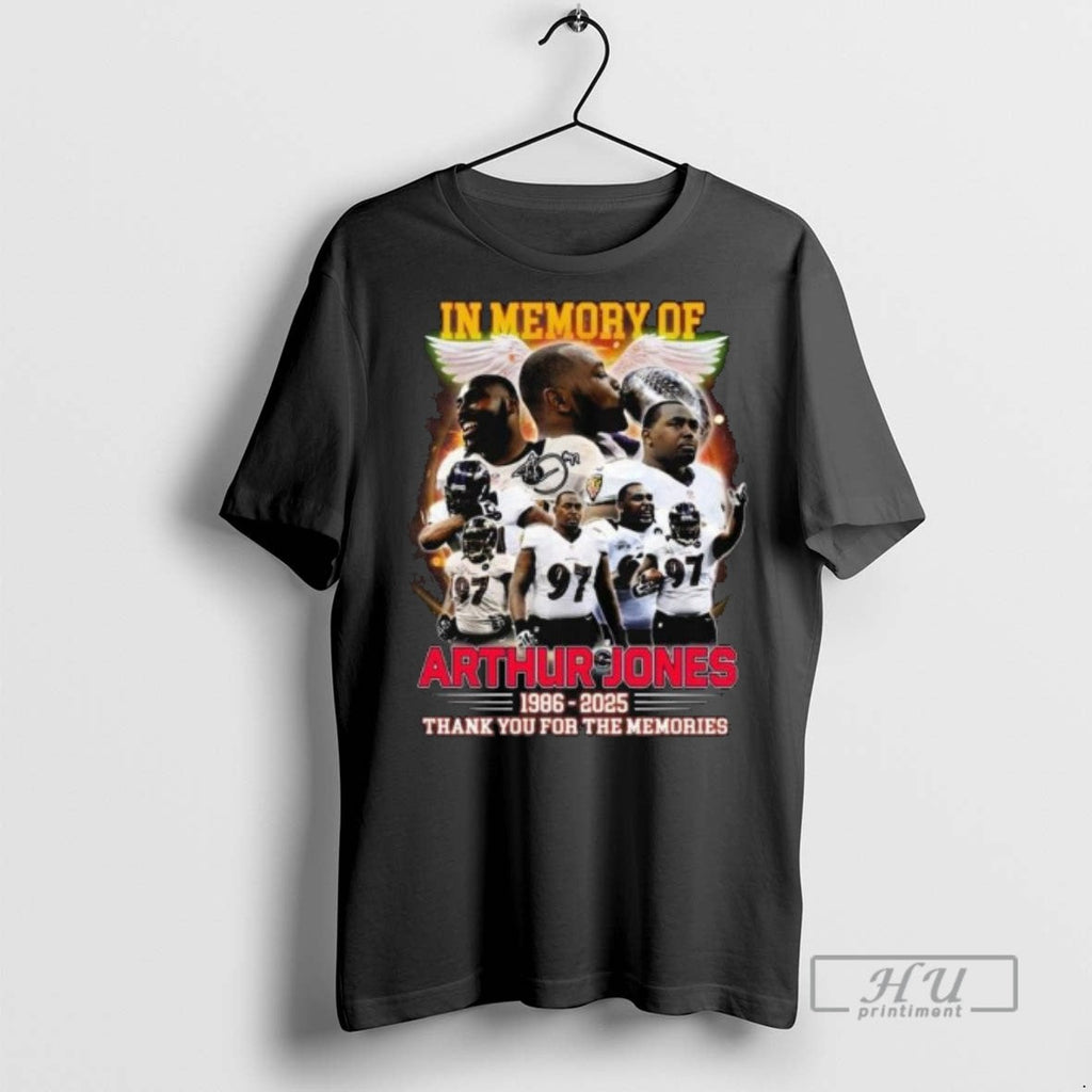 Officials Trendy In Memory Of Arthur Jones Baltimore - Adult & Kids T-Shirts, Sweatshirts & Hoodies apparel design preview 1